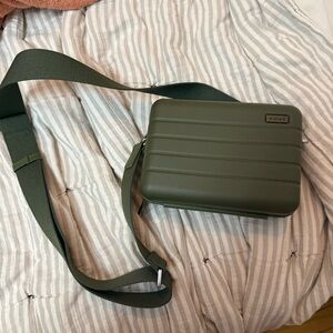Away green mini luggage crossbody purse